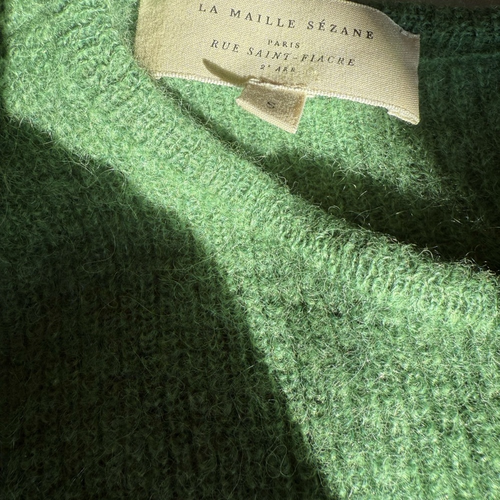 Sezane Green Cardigan - Picture 6 of 7
